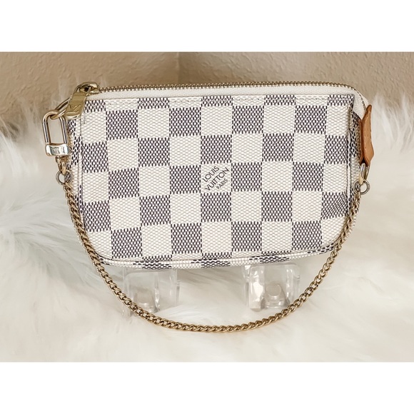 AUTHENTIC Louis Vuitton Damier Azur Mini Pochette Accessoires - Picture 2 of 8